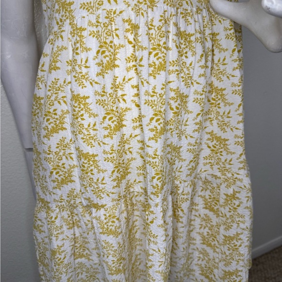 Ces Femme Dress Size Medium In Yellow Floral.  #94 - Picture 5 of 11